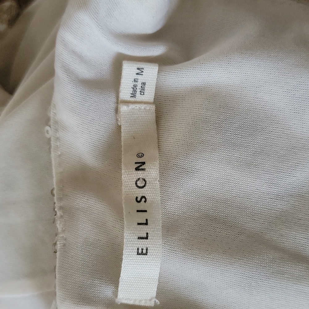 Ellison Golden Sequin Midi Dress Size Medium - Picture 2 of 5